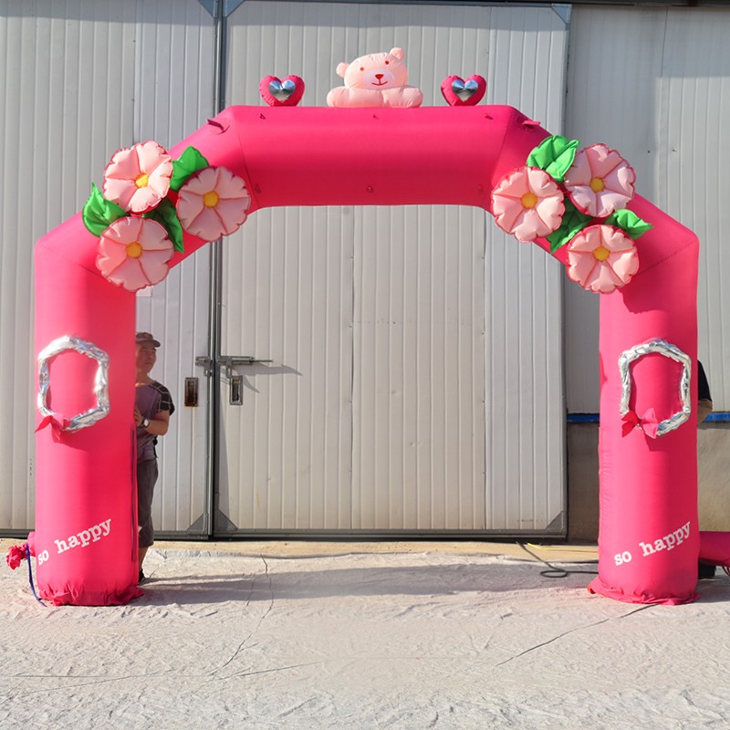 玉溪粉色婚礼拱门